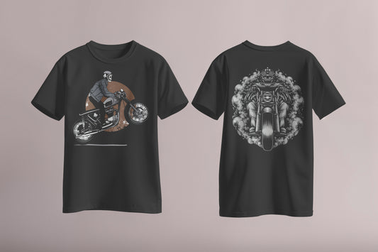 Rider Printed T Shirt Back and Front Print