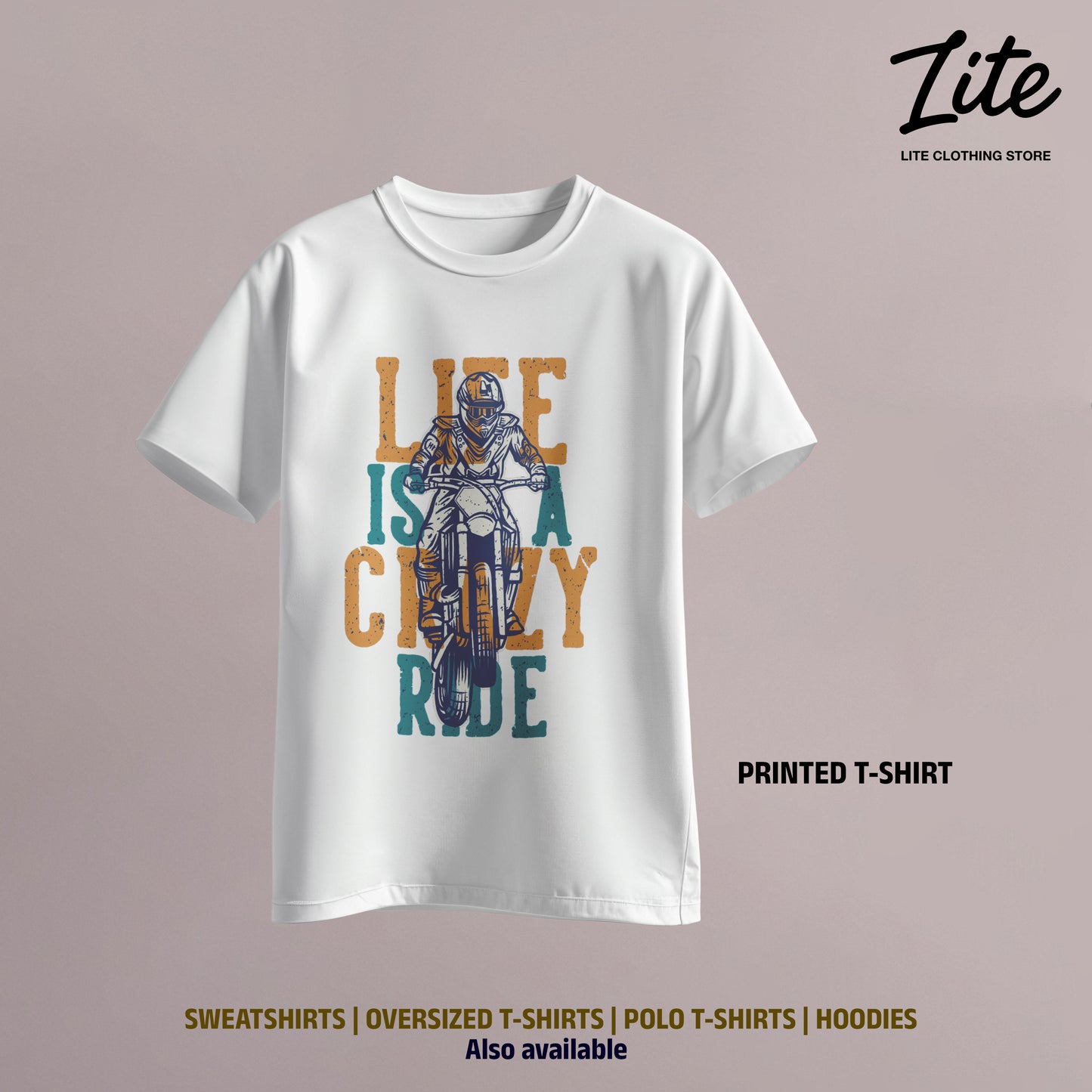 Life is a Cozy Ride Printed T Shirt