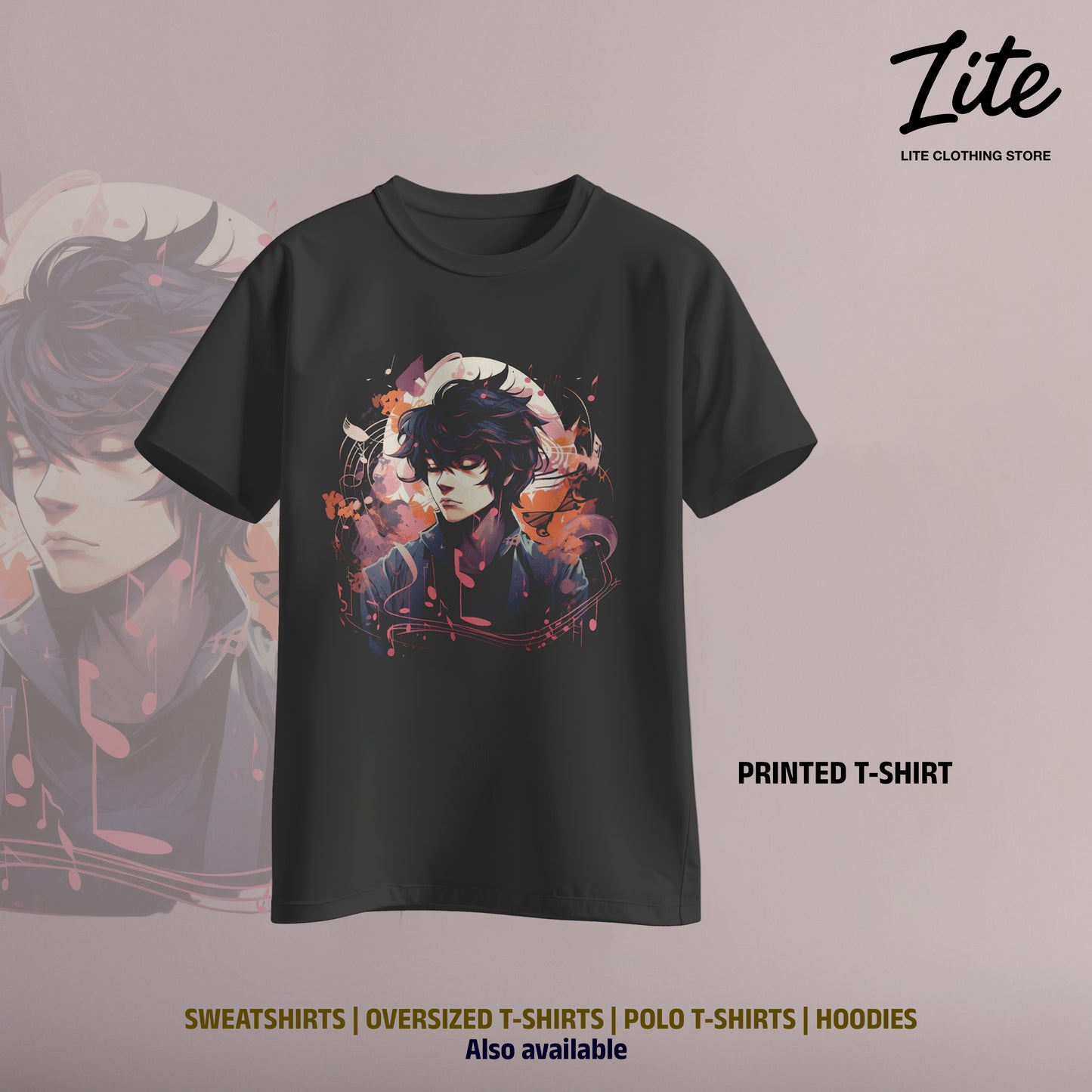 Anime Printed T Shirt