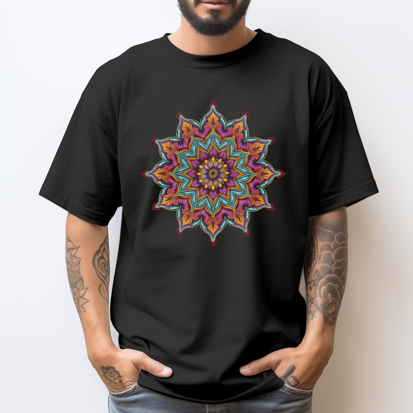 Mandala Printed T Shirt