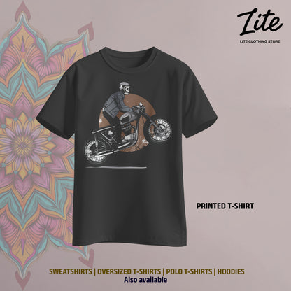 Rider Printed T Shirt Back and Front Print