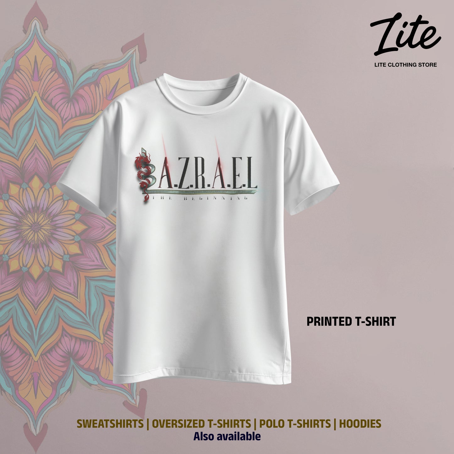 Azrael Printed T Shirt