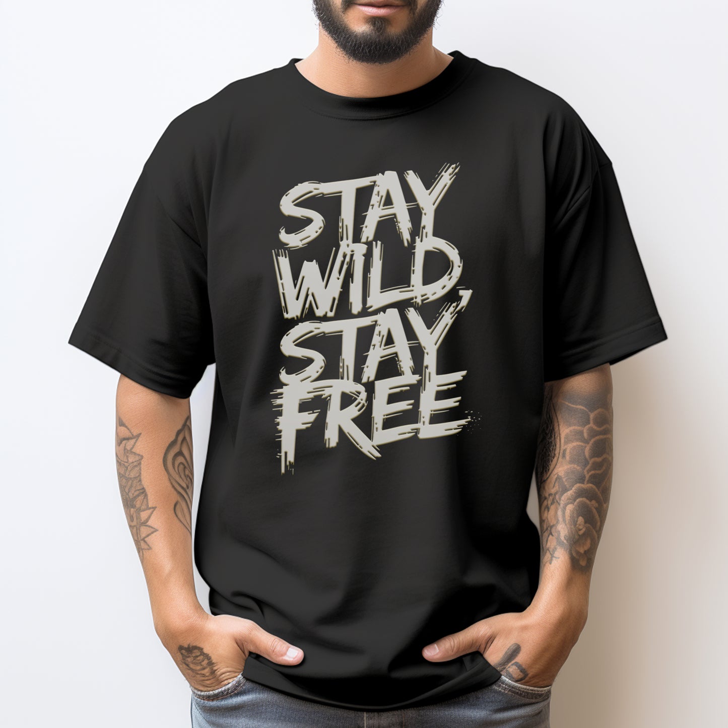 Stay Wild Printed T Shirt